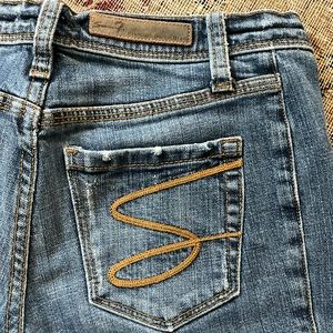 Seven for all Mankind Blue Denim Jeans 25 Boot Cut